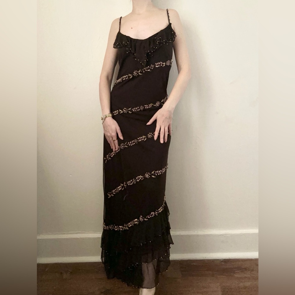 Vintage Y2K Seashell Asymmetrical Mermaid Dress - Picture 3 of 5